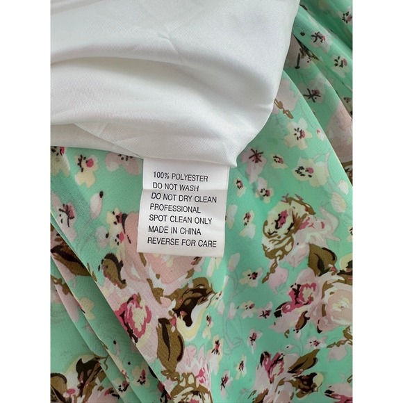 Allure Bridals Strapless Sweetheart Floral Ruched Maxi Dress Size 12 - Picture 10 of 10